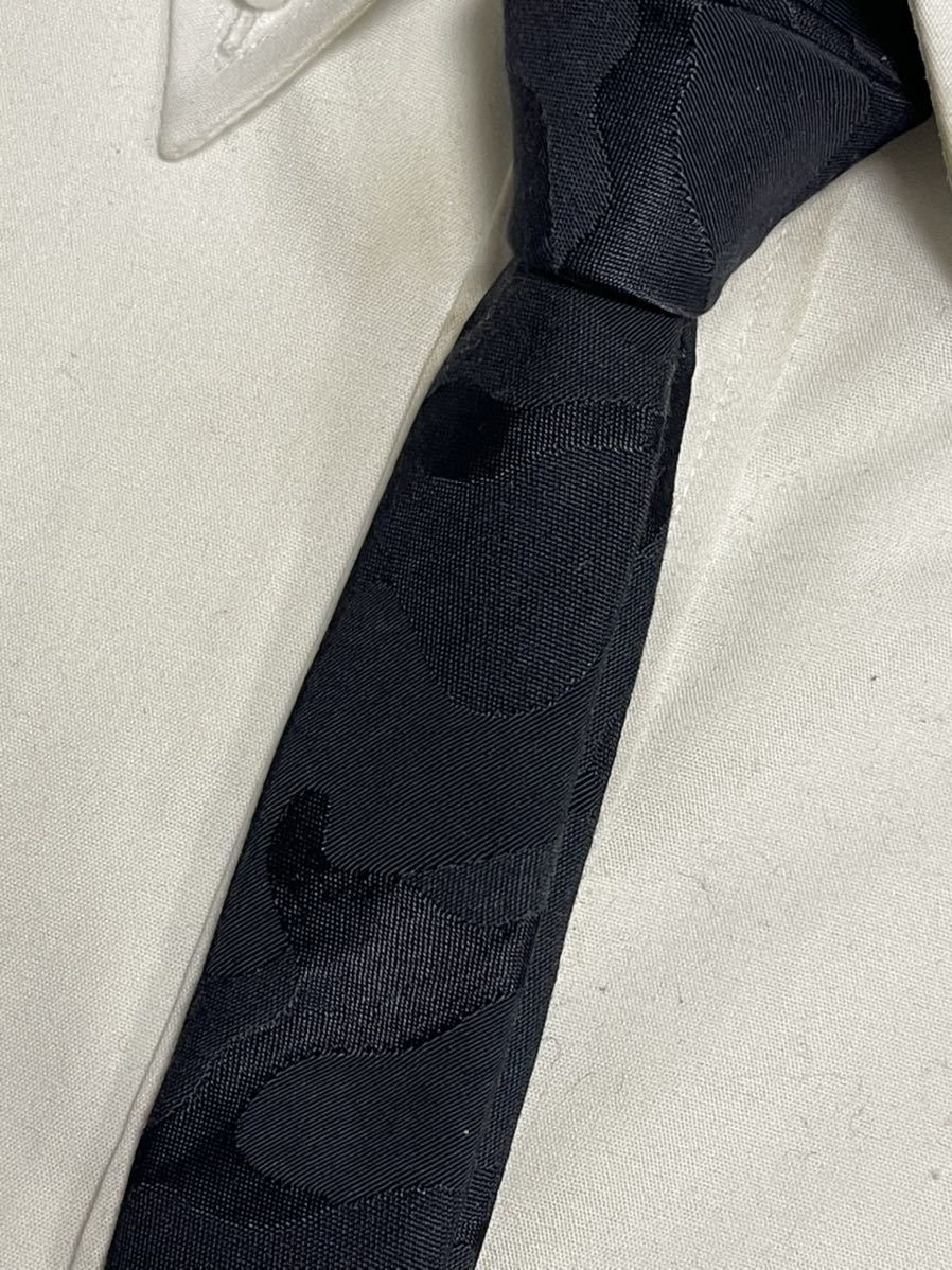 Saint Laurent Paris クラヴァット ネクタイ ナロータイ SAINT LAURENT】【イタリア製】【ナロータイ】サンローラン『シルク混