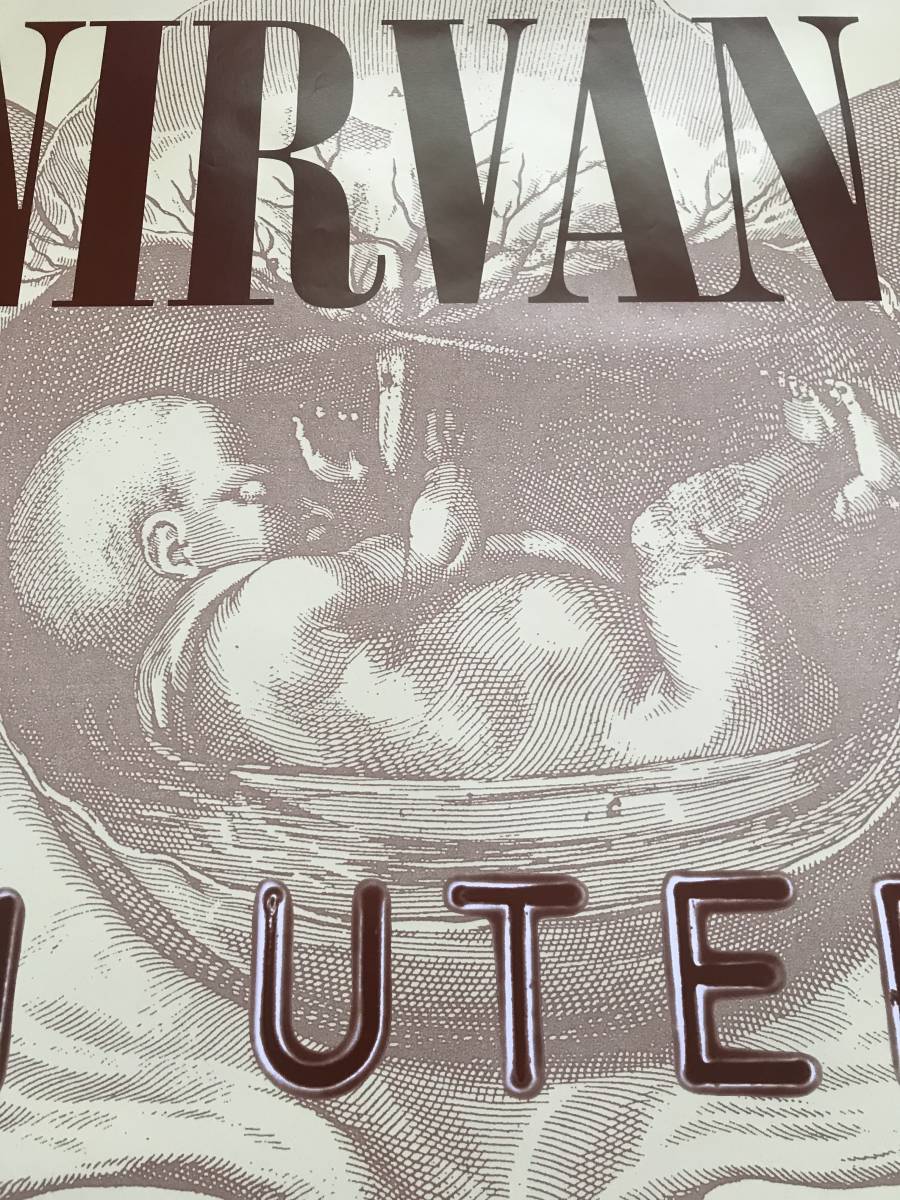 93年 nirvana IN UTERO ポスター ビンテージ 未発表 非売品 プロモ
