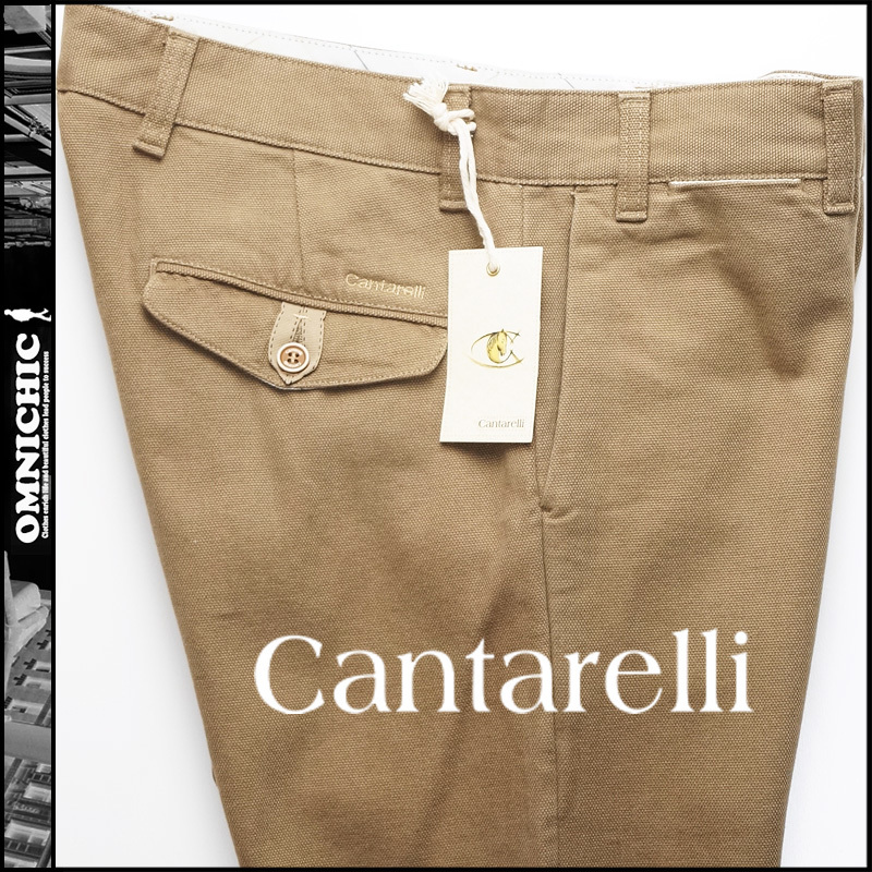 超激得，大人気 CANTARELLI のカンタレリ清潔感抜群のキャンバス生地が爽やかな合わせやすいロゴ刺繍チノスラックスパンツ50/L/W87㎝(Lサイズ)｜売買されたオークション情報、yahooの商品情報をアーカイブ公開 Lサイズ