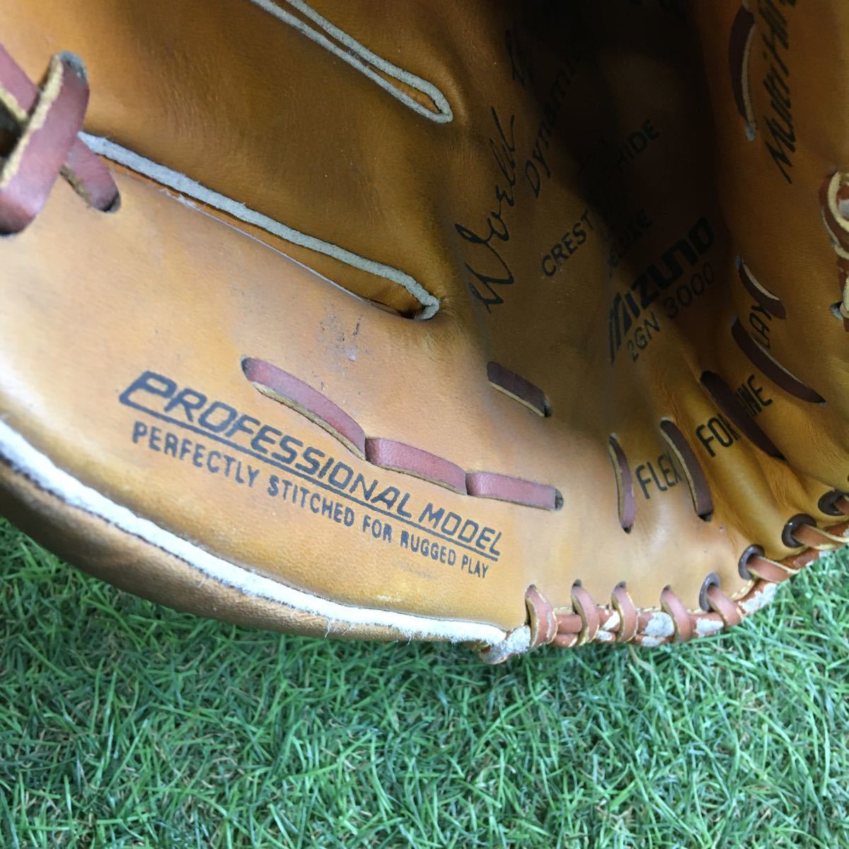 NY329-E68 MIZUNO ミズノ ワールドウィン ビンテージ 軟式 野球 当時物 