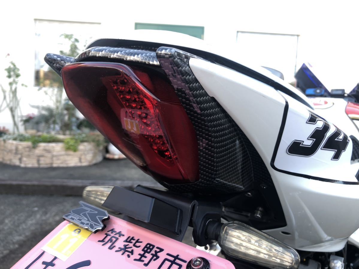GSX-R125 GSX-S125 カーボン プリント テールライト カバー GSX-R150