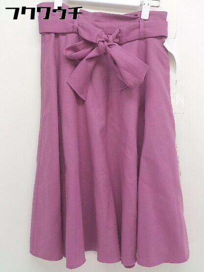 ◇ ◎ ○未使用○ JUSGLITTY 定価1.7万円 ウエストリボン ウール 膝下  