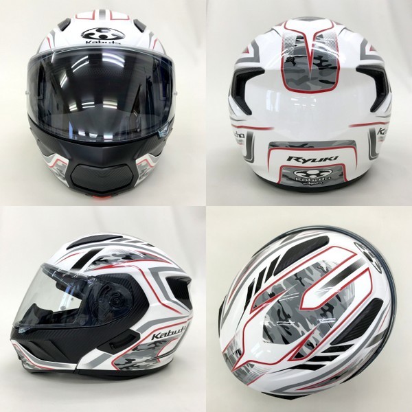 OGK KABUTO RYUKI ENERGY システムヘルメット 2021年製 美品 箱付 除菌 