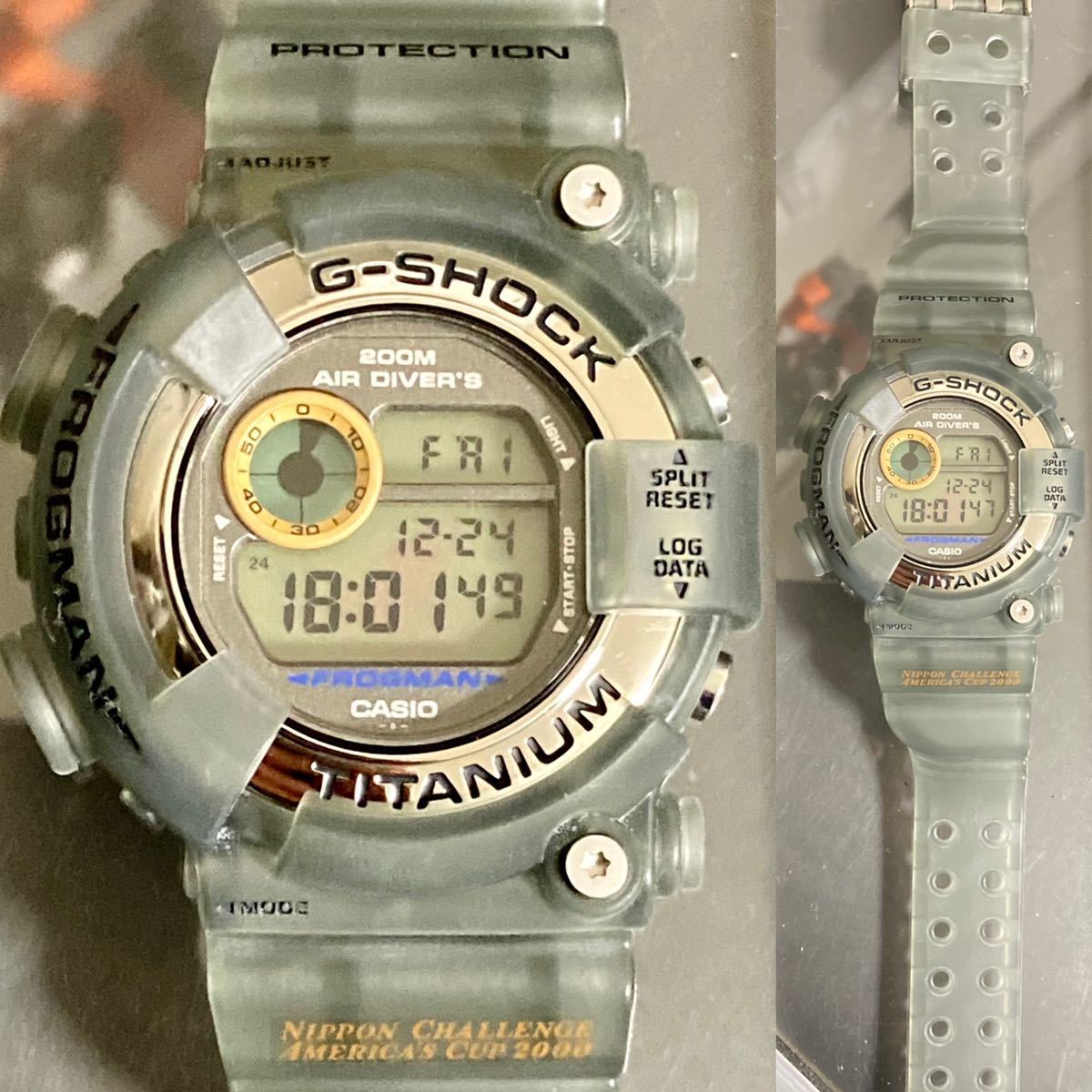 未使用ランク 希少 箱説付 G-SHOCK DW-8200AC-8T FROGMANフロッグマン 