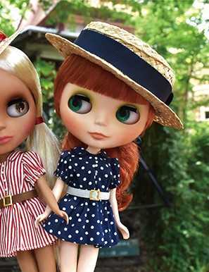 ネイビーワンピース4点セットブライス服アウトフィット