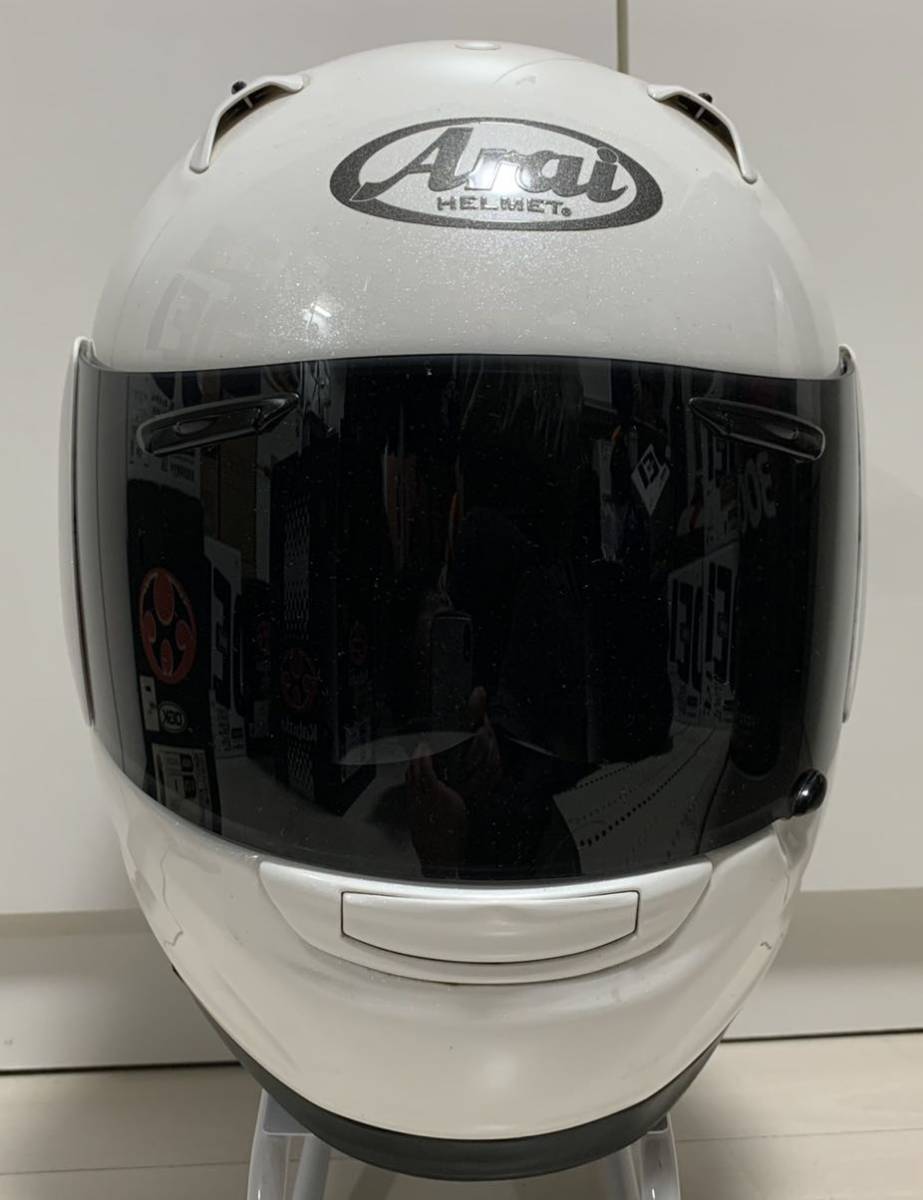 ☆極上品 Arai アライ PROFILE プロファイル グラスホワイト 59-60 L 