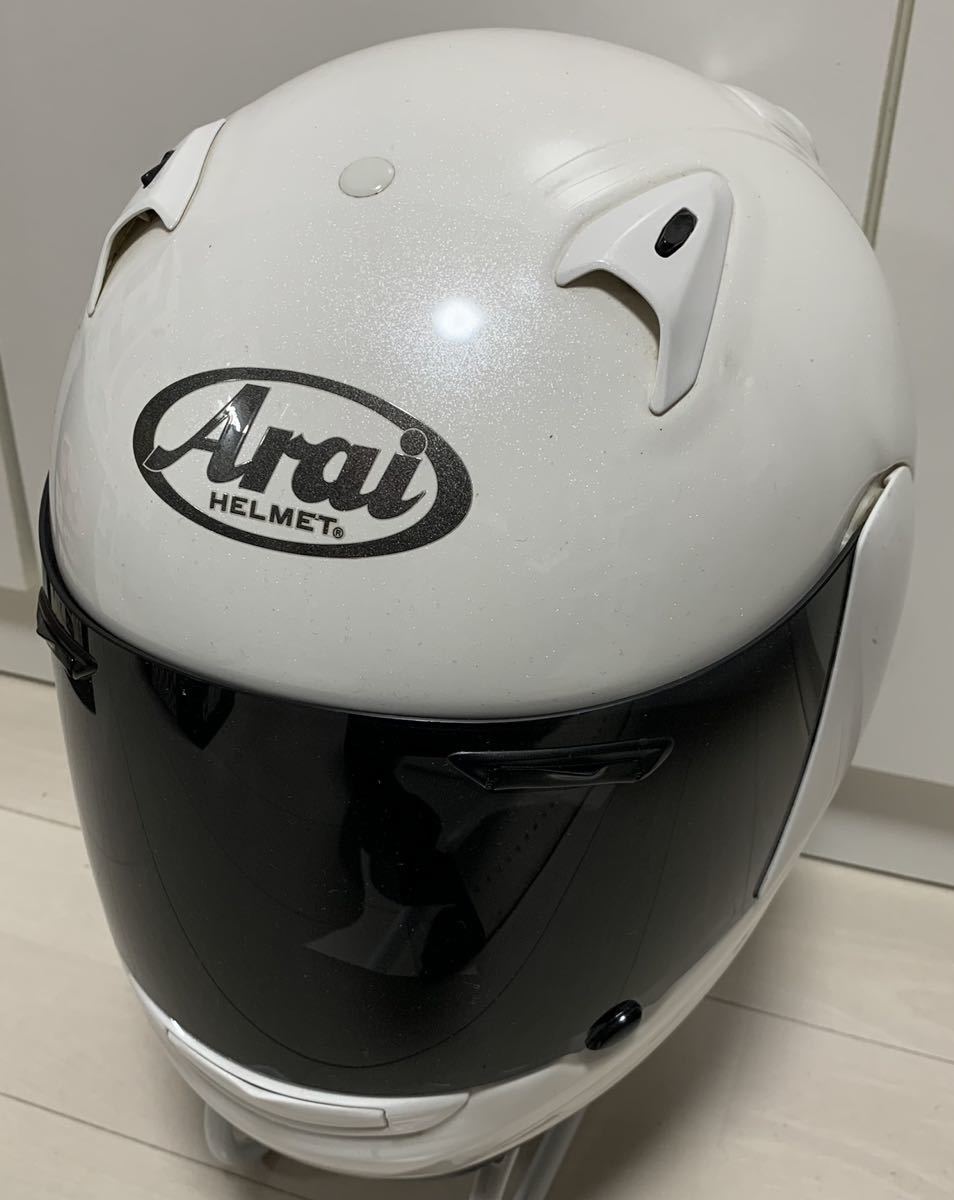 ☆極上品 Arai アライ PROFILE プロファイル グラスホワイト 59-60 L 
