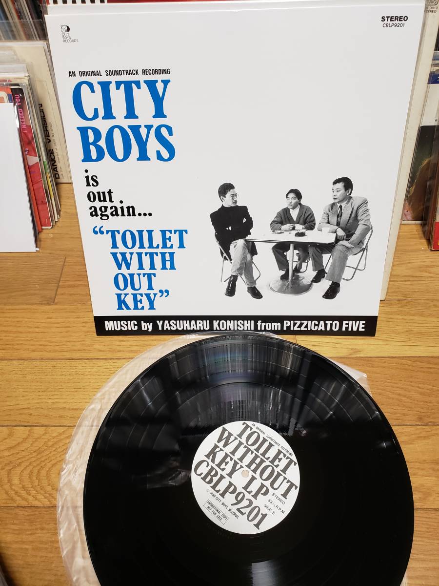 CITY BOYS シティー ボーイズ LP プロモ盤 鍵のないトイレ/TOILET