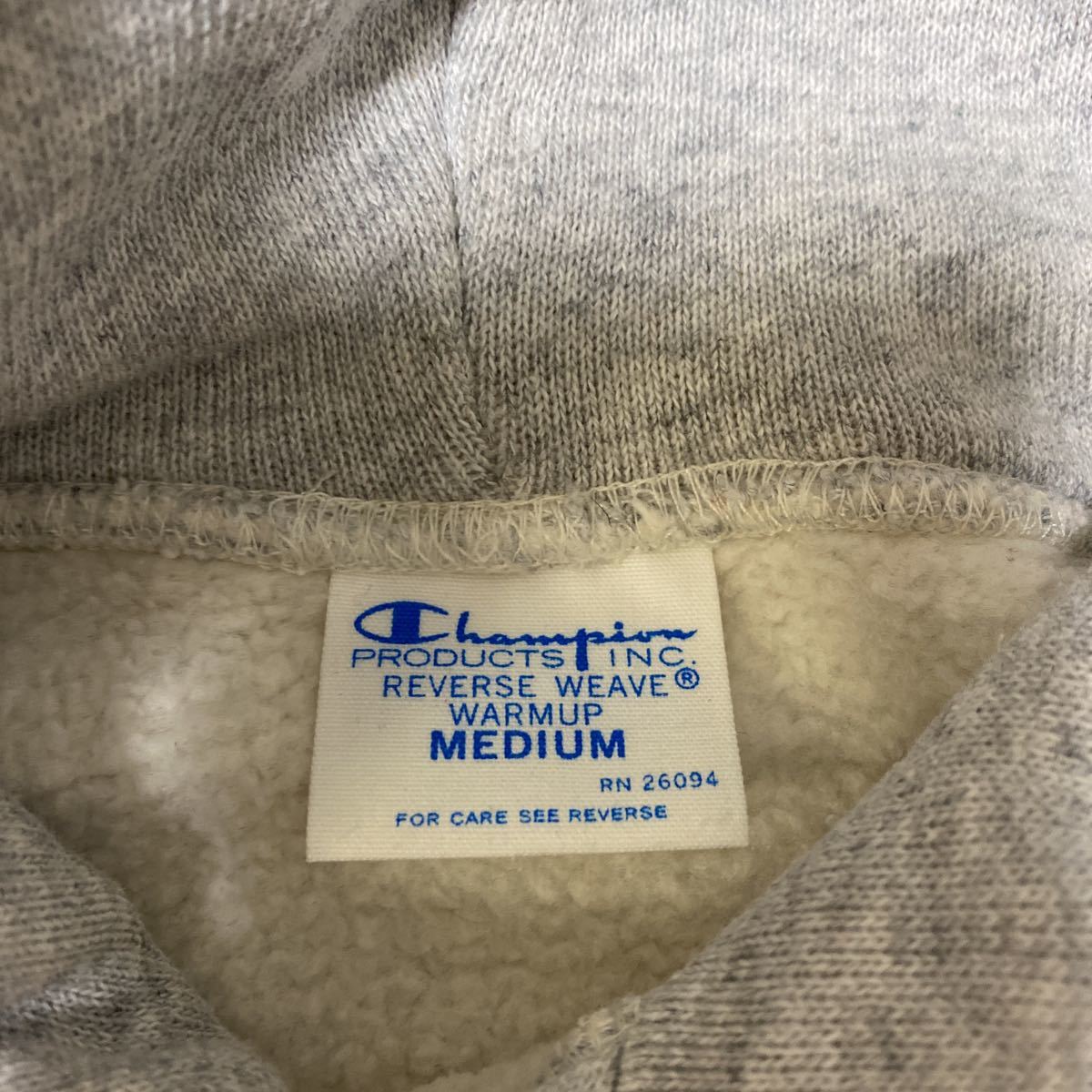 【美品】Champion チャンピオン リバースウィーブ 青タグ 11.5oz スウェット パーカ カレッジ 染込みプリント Champion チャンピオン リバースウィーブ クルーネック 復刻モデル！７０'Ｓ「青タグ」仕様！ＣＨＡＭＰＩＯＮ（ＵＳＡ (青