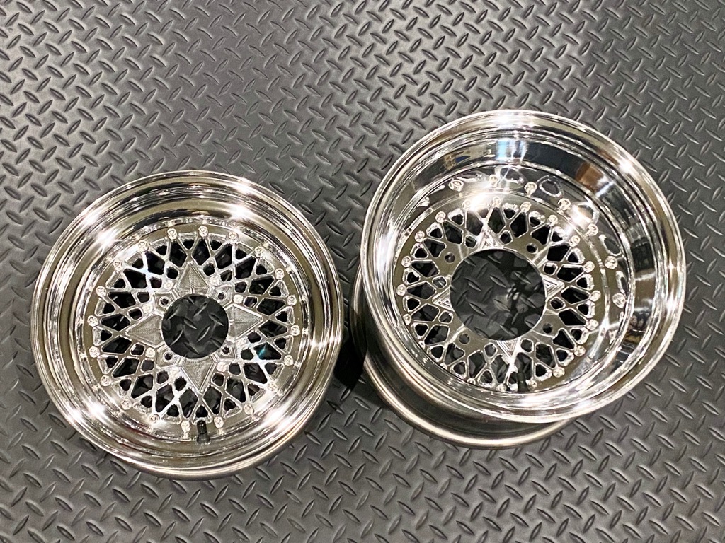 Machined Machines MMR Mesh 1ピース 12×4 12×8 3+5オフセット 前後 