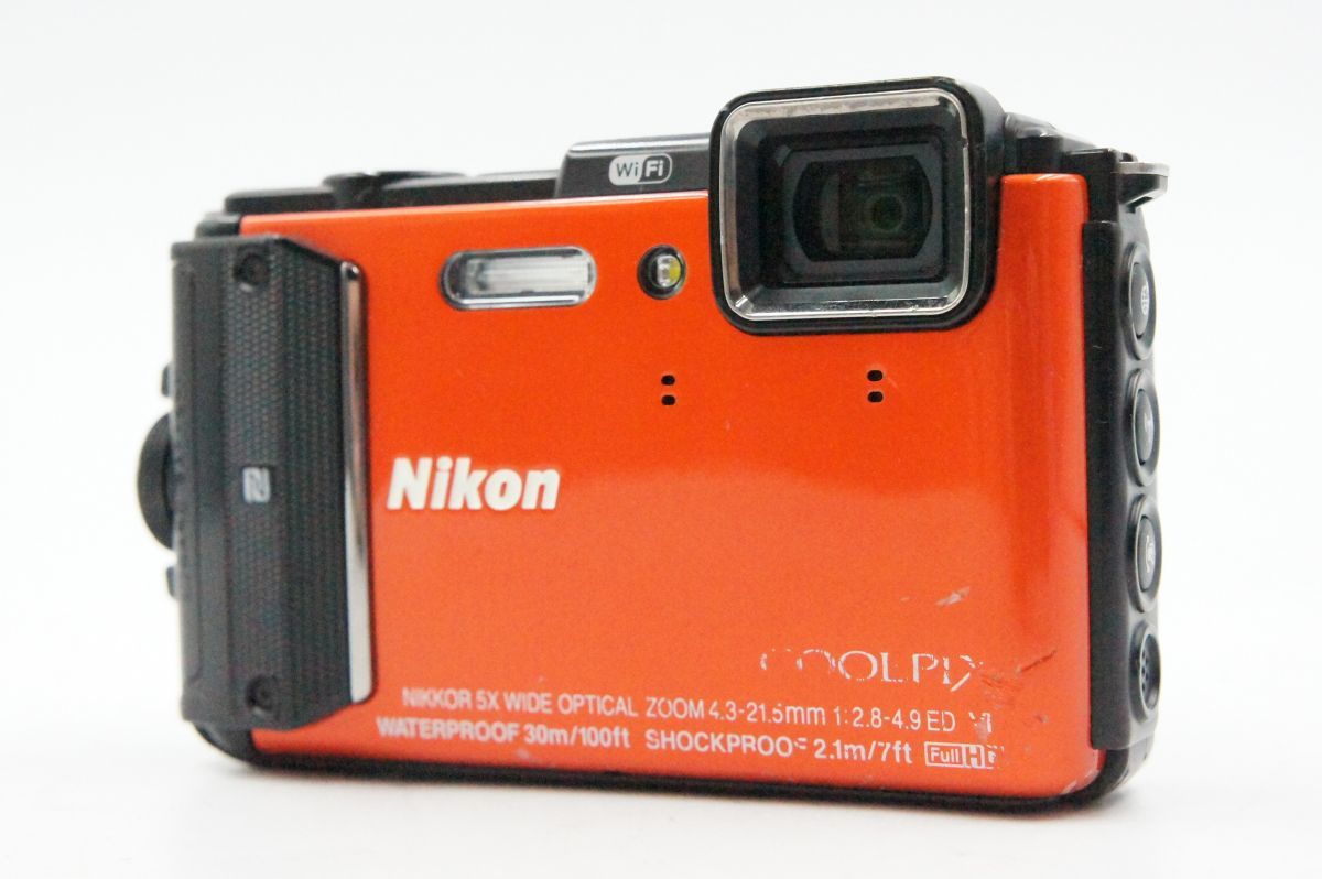 【Nikon Coolpix AW130 防水デジタルカメラ オレンジ】お手軽で使い