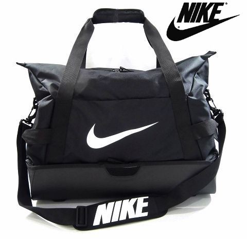 正規品，お得 A月01076 ナイキ NIKE 大きい 大容量 2重底 ハードケース 黒 ボストンバッグ スポーツバッグ ショルダーバッグ ハードケースバック(ボストンバッグ)｜売買されたオークション情報、yahooの商品 ボストンバッグ