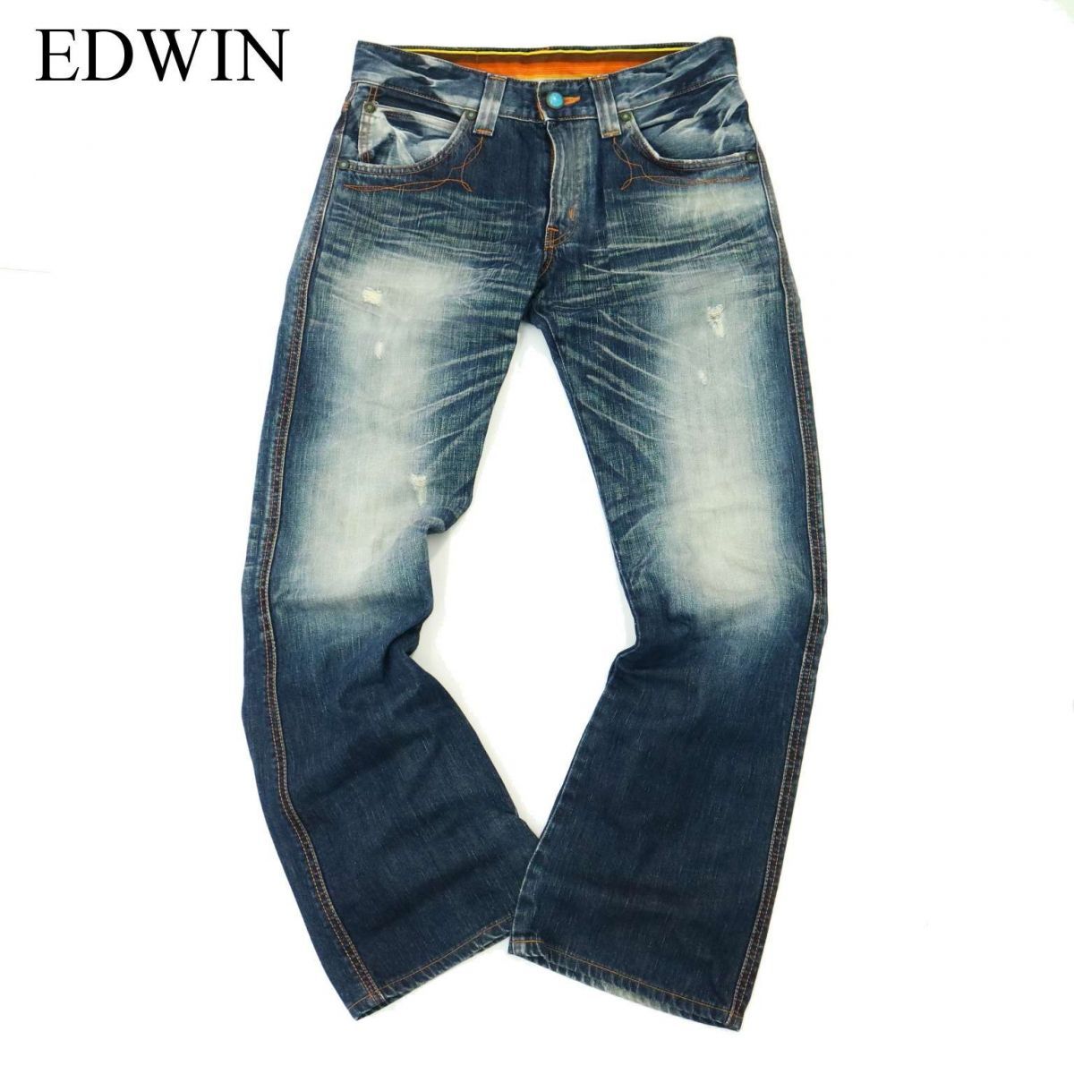 EDWIN BLUE TRIP フレアデニム ダメージ加工 EDWIN BLUE TRIP 503 