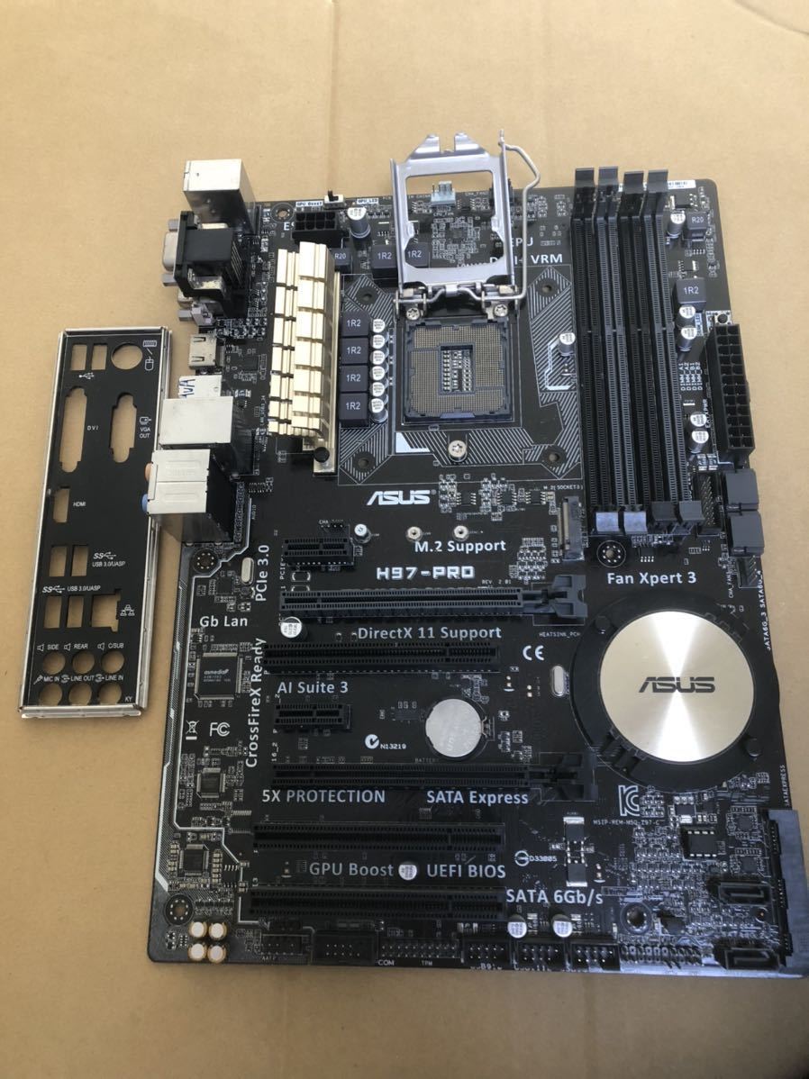 安い，豊富な ASUS H97-Pro ioパネル付 LGA1150 マザーボードのみ(ASUSTeK)｜売買されたオークション情報、yahooの商品情報をアーカイブ公開 - オークファン ASUSTeK