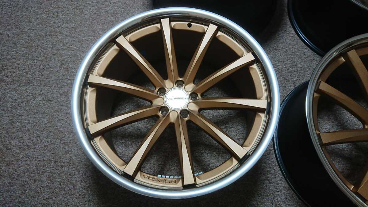 vossen cv1 22インチ 114.3 10.5J＋30 4本セット OPサテンゴールド OP 