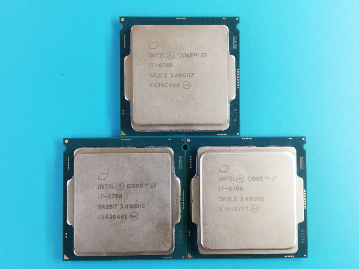 Intel Core i7-6700 3個　動作未確認 Intel Core i7 6700 3個セット 動作未確認※動作品から抜き取り