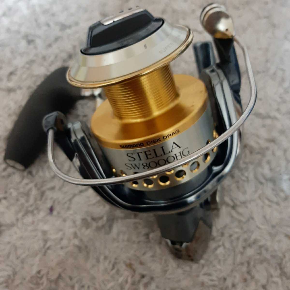 中古品 シマノ 01ステラSW8000HG 替えスプール付き 着払い80サイズ 