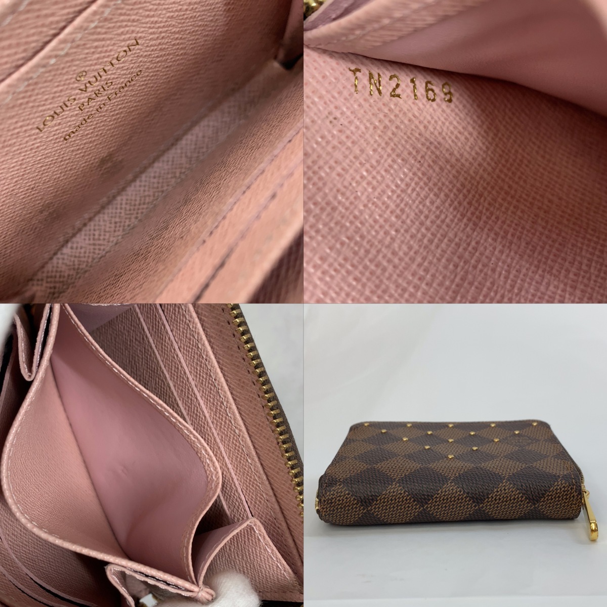 LOUIS VUITTON ルイヴィトン ジッピー コインパース ダミエ エベヌ 