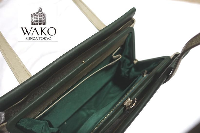 WAKO フォーマル 和光 ブラック 現行品 リザード 美品★高級★WAKO★銀座 Ginza 和光★ワコウ★フォーマル★グレー★レザー★ハンドバッグ★ショルダーバッグ★トートバッグ★ゴールド金具