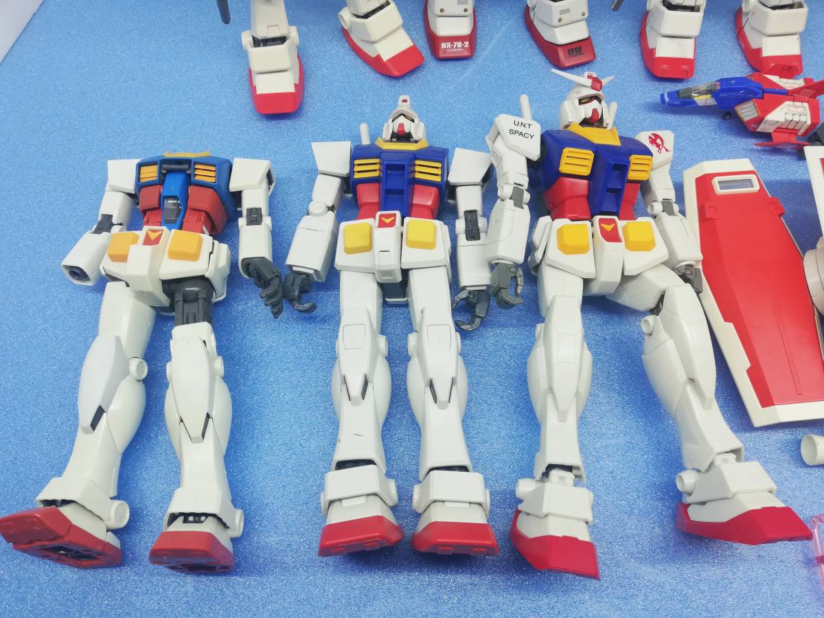 7体 MG 1/100 ガンダム 完成品 ガンプラ ジャンク 素組 墨入れ 塗装