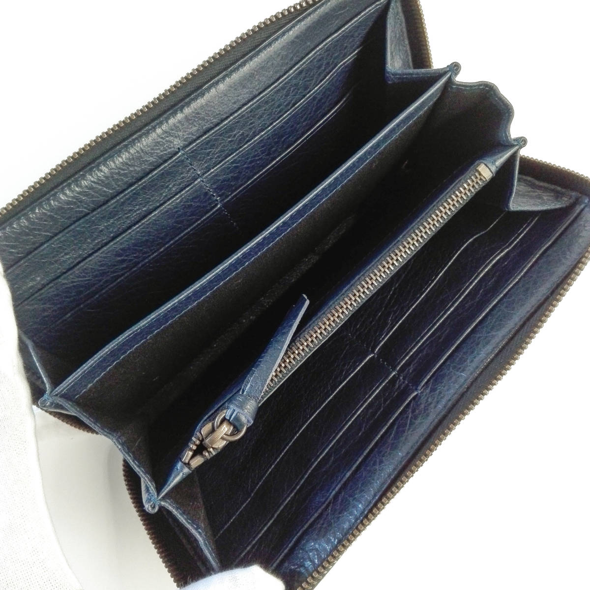 1円スタート！】BALENCIAGA 253036 長財布 ラウンドファスナー 