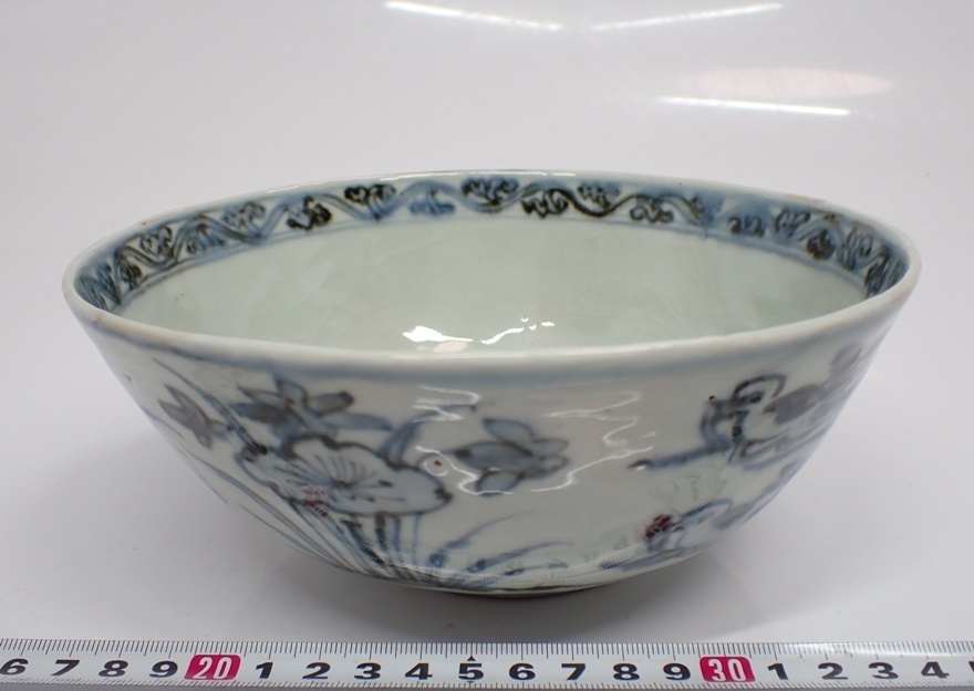 得価，人気SALE 中国明時代 古染付鉢 直径：18.3㎝ C085 80サイズ(明)｜売買されたオークション情報、yahooの商品情報をアーカイブ公開 - オークファン 明