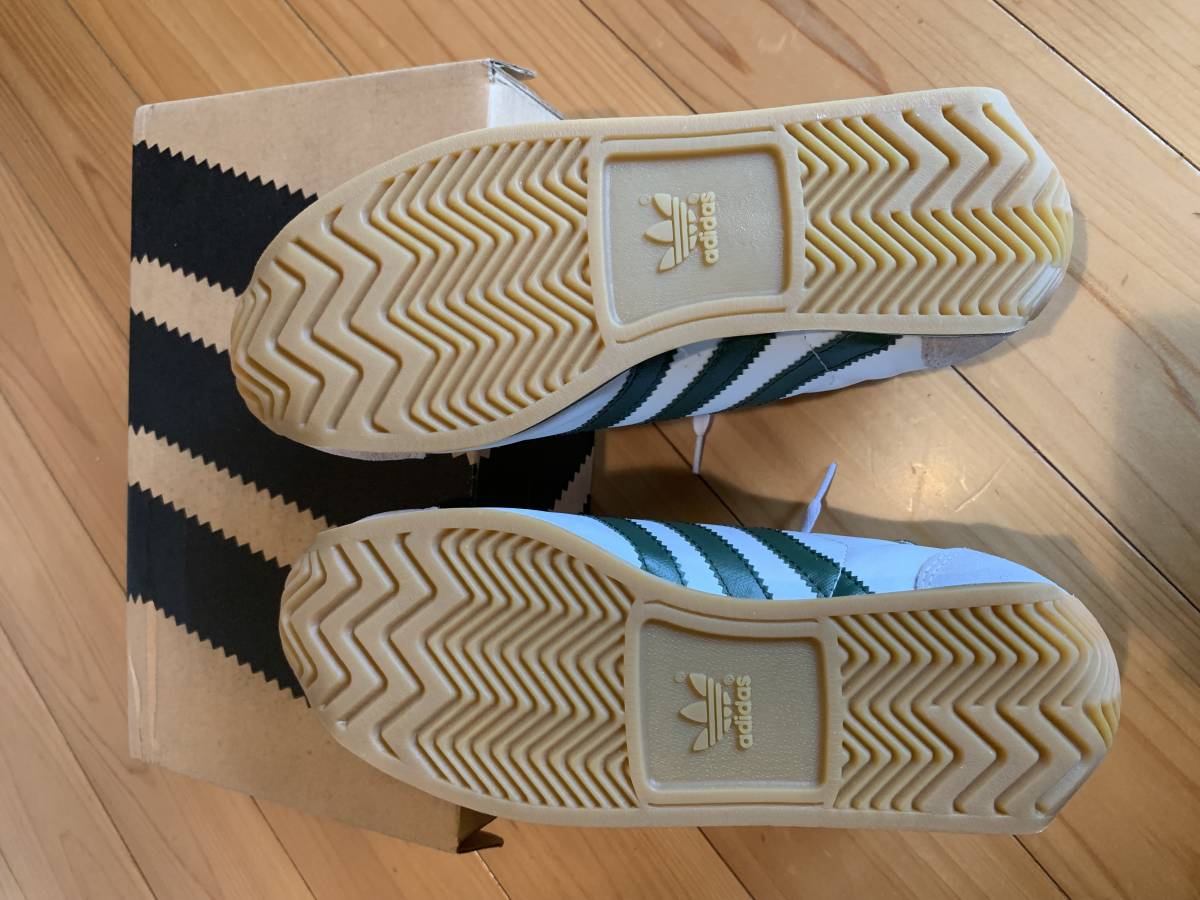 デットストック　未使用　アディダス adidas　カントリー country　白緑　　95年製　元箱付　24.5 デッドストック 未使用 adidas Made in 0