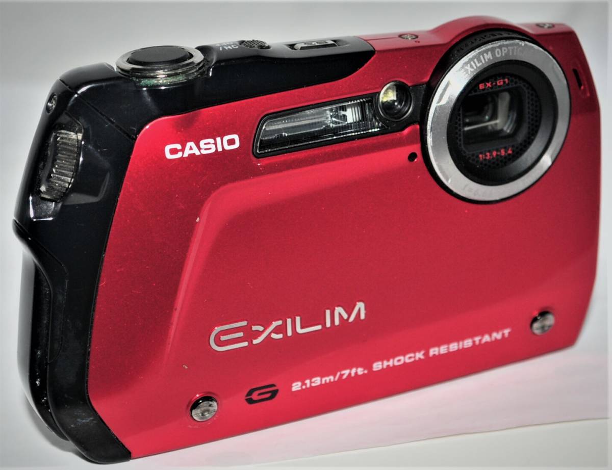 ☆CASIO(カシオ)EXILIM/G•1RD(レッド) EX-G1 EXILIM レッド 美品CASIO 防水