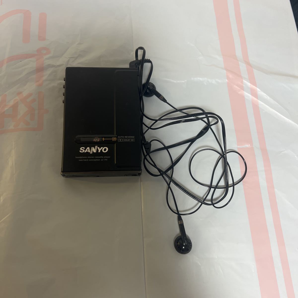 希少SANYO サンヨー カセットプレーヤー JJ-P4 動作未確認 Sanyo