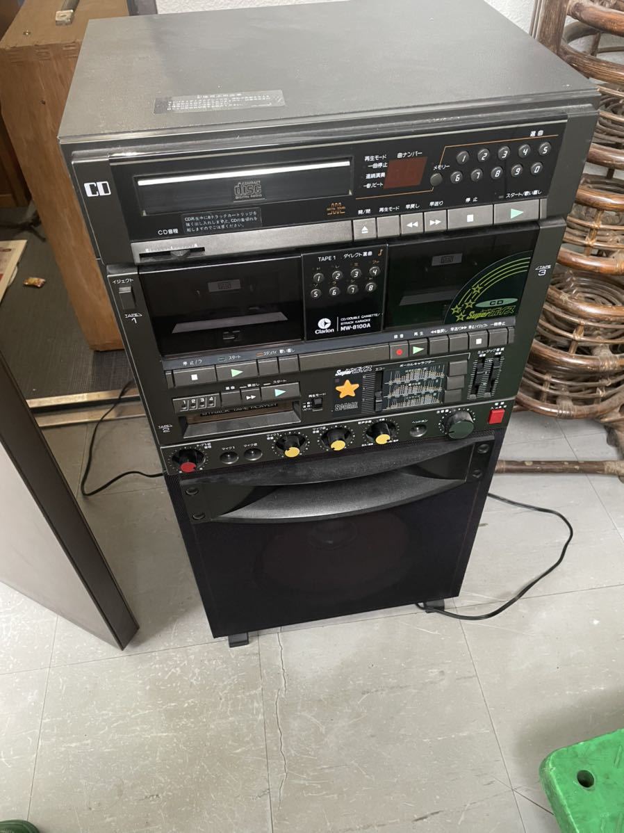 クラリオン カラオケ CD カセット 8トラック MW-8100A