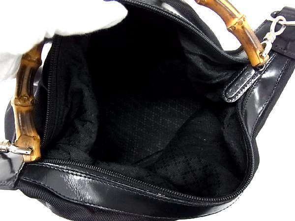 1円 □美品□ GUCCI グッチ 000 1956 0531 バンブー ナイロン 