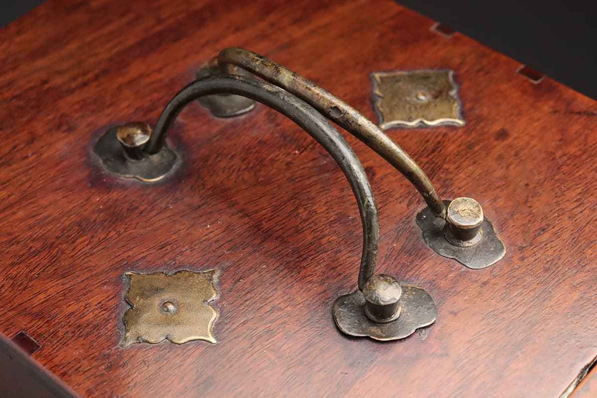 建水 茶道具 金寿堂造 珍品堂1円から 小箪笥 CZ632 時代物 銅金具