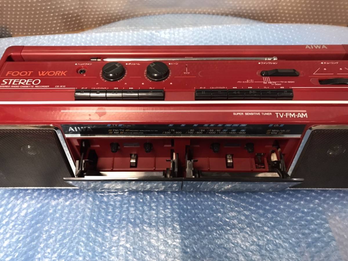 AIWA アイワ ダブルラジカセCS-W10