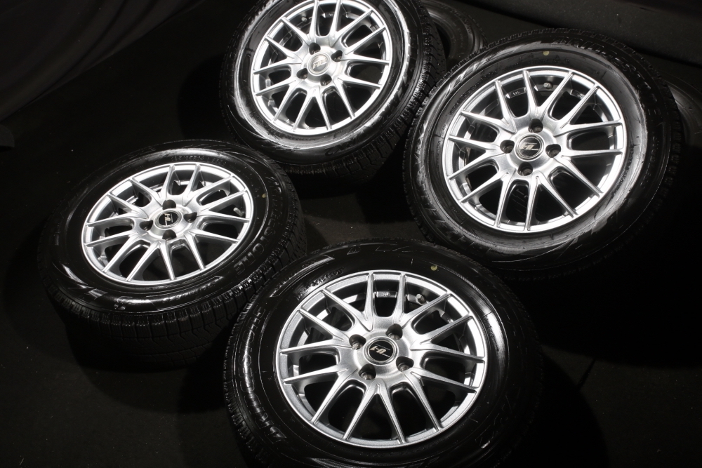 ★バリ山 185/65R14 ブリジストン最強スタッドレス VRX2 アルミ付4本 カローラスパシオスプリンターラシーンエアウェイブシビックモビリオ