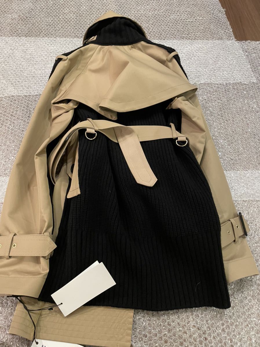 sacai 2021aw ドッキングコート 21-05853 新品 コート ma1 ジャケット 