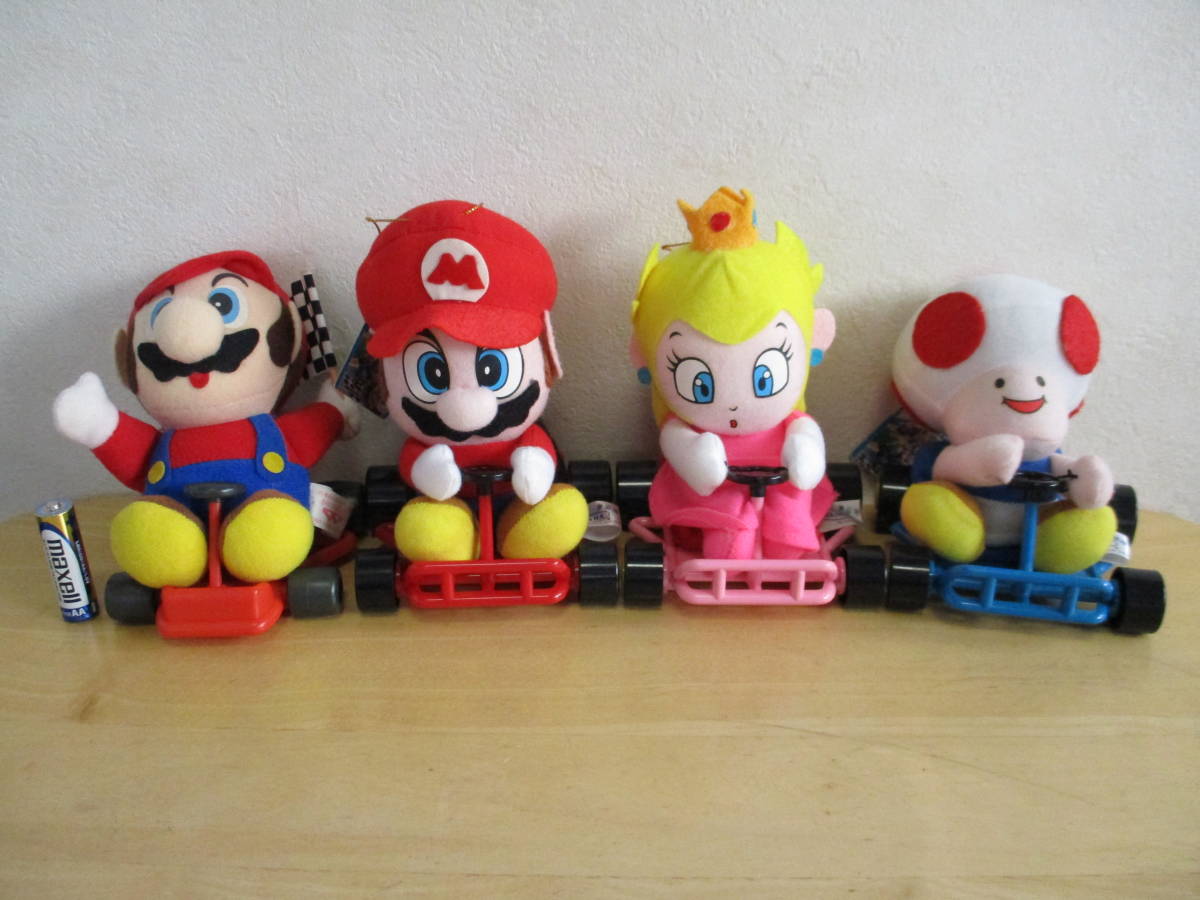 【激レア当時物】スーパーマリオカート ぬいぐるみ 5体セット 1993年 タカラ 希少☆当時物 1993 タカラ バンプレ スーパー マリオ カート ピーチ姫