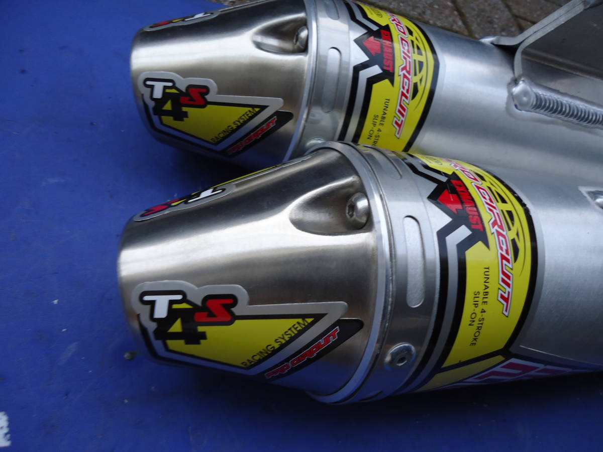 PRO CIRKIT プロサーキット アルミ サイレンサー 4ST 2本出し WR250R