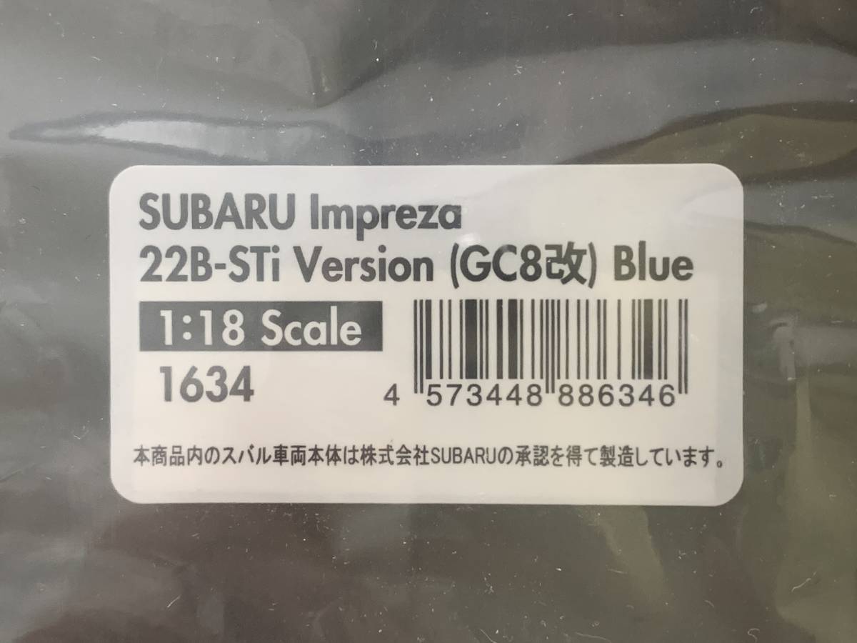 ☆IG16341/18 SUBARU Impreza インプレッサ 22B-STi Version (GC8改