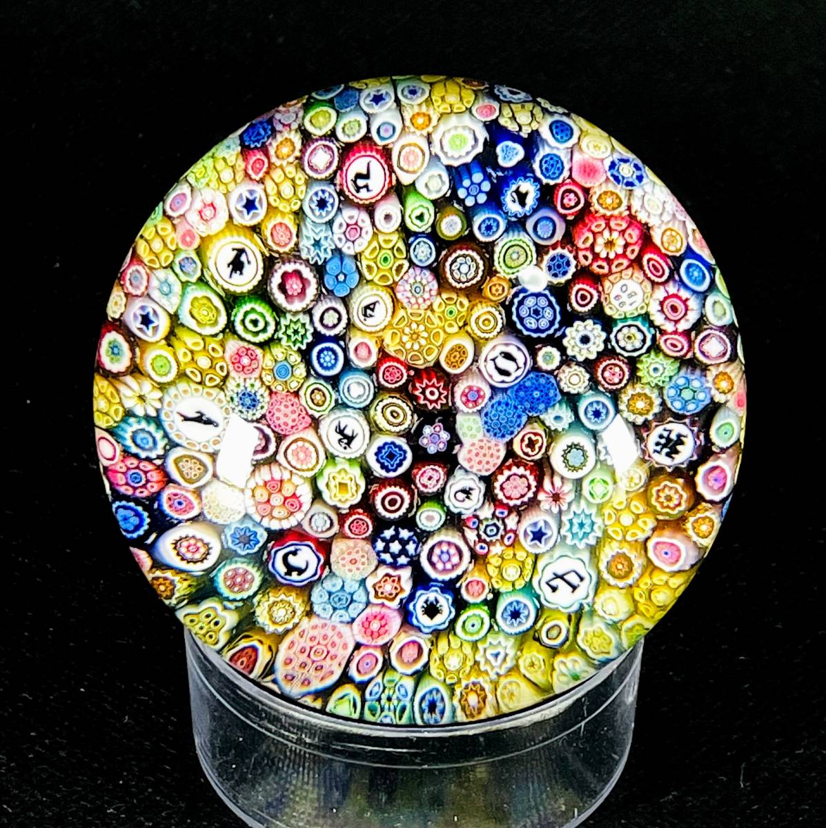 ⚛️バカラBACCARAT ⚛️ ガラスペーパーウェイト ミルフィオリ 千の花 