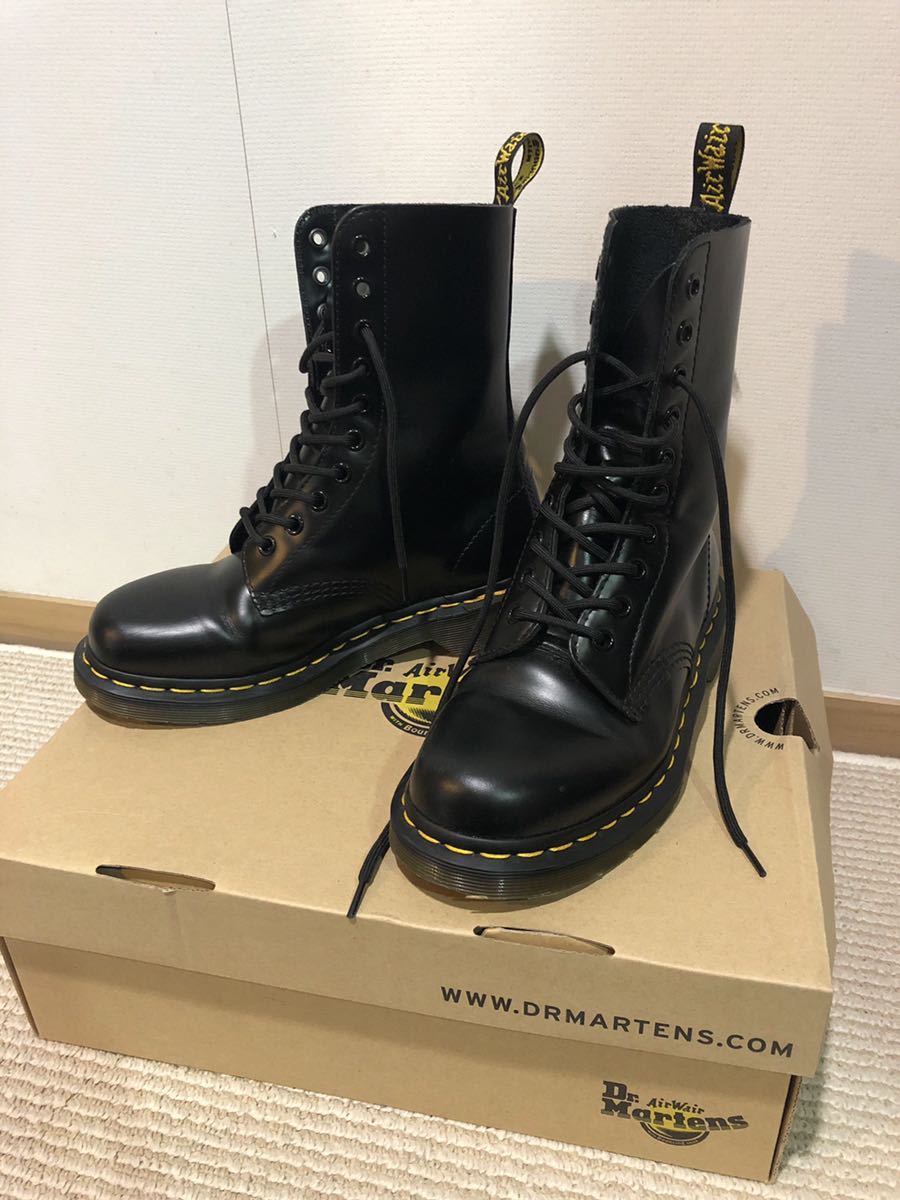 【人気定番，大人気】 Dr.MARTENS Airwair ドクターマーチン ブーツ BLACK レディース 状態良好(UK4以下)｜売買されたオークション情報、yahooの商品情報をアーカイブ公開 - オークファン UK4以下