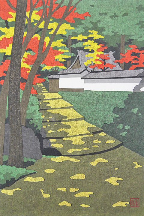 井堂雅夫 版画 北上川 122/200 井堂雅夫 版画 北上川 122/200 井堂雅夫