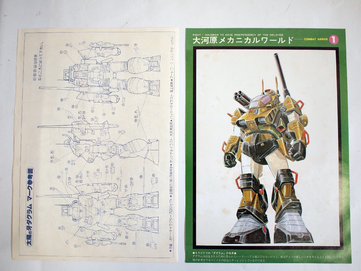 W1302] 太陽の牙ダグラムプラモデル / タカラ 1/48スケール アニメ