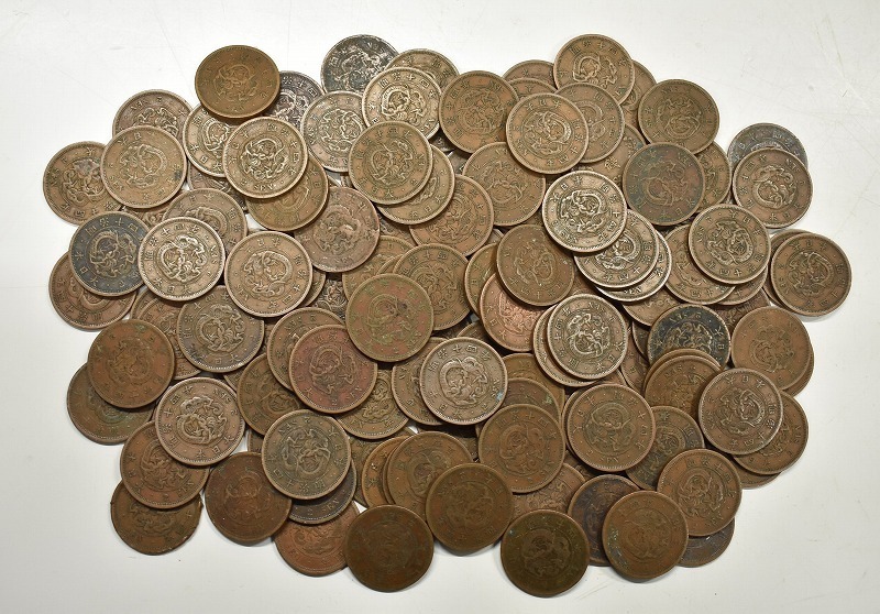 新品，HOT 竜R311 日本古銭 銅銭 銅貨 明治十四年 明治14年 二銭 2銭 竜 130枚 約1821g 大量 貨幣 硬貨 アンティーク 古物(その他)｜売買されたオークション情報、yahooの商品情報をアーカイブ公開 - オークフ その他