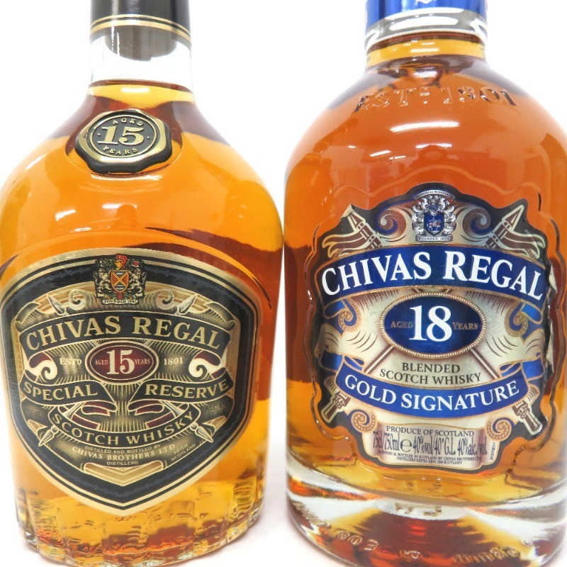 シーバスリーガル15年・18年 2本組 シーバスリーガル 18年 15年 2本セット 750ml 箱付 シーバスリーガル 18年