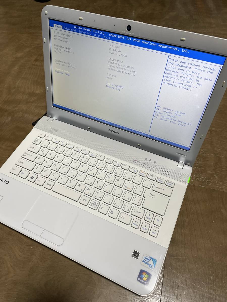 SONY VAIOパーソナルコンピューター Eシリーズ VPCEA45FJ ジャンク品 
