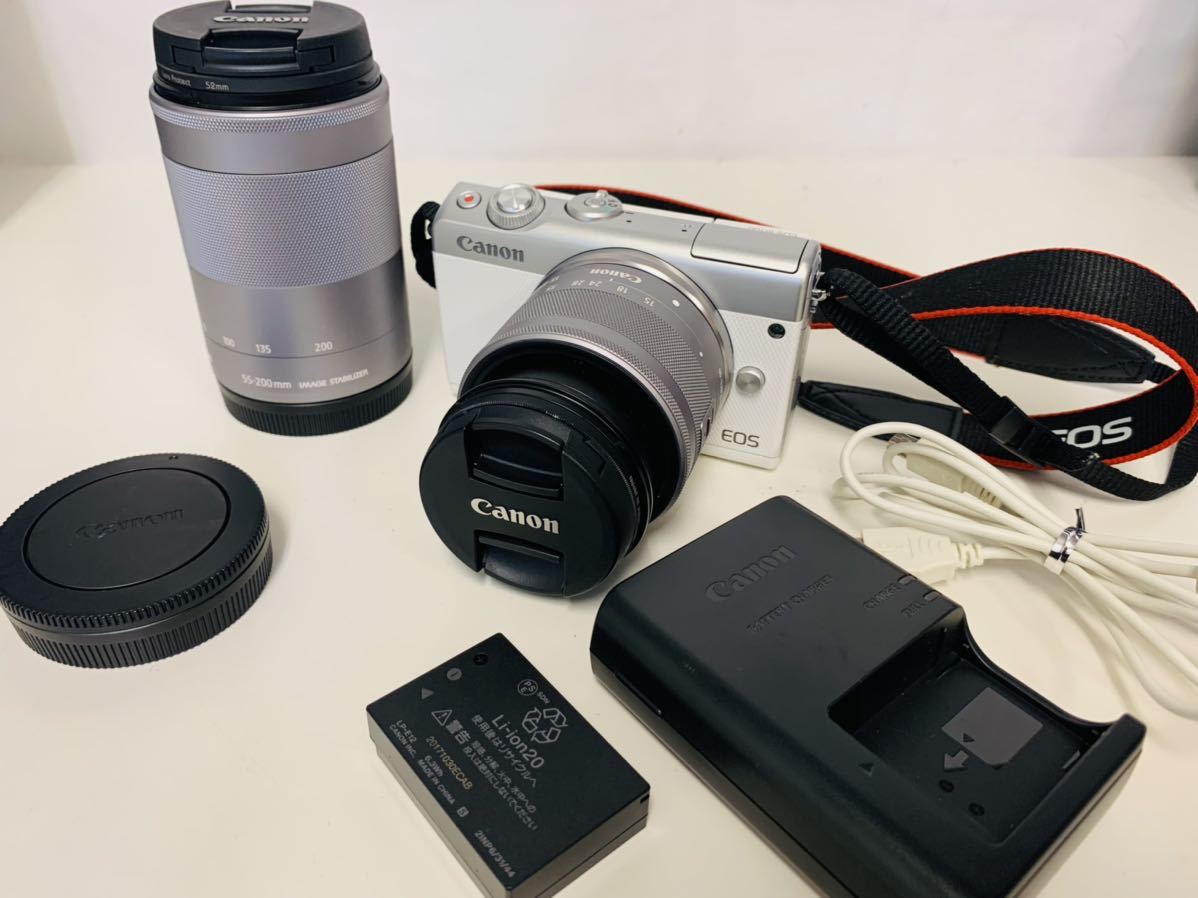 美品！キヤノン Canon EOS Kiss M EF-M 15-45 IS STM レンズキット 