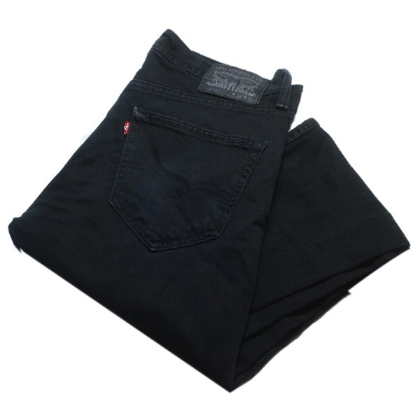 タイトシルエット! Levi's リーバイス 511 ミドルライズ スリム スキニー ブラック ジーンズ デニムパンツ 人気カラー 黒 W31 メンズ 古着