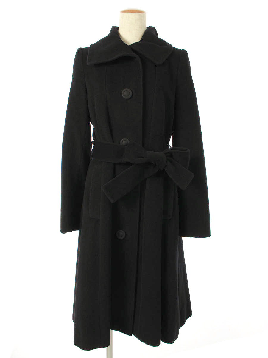 トゥービーシック コート アンゴラ ウール混 ロング 42 BE CHIC TO
