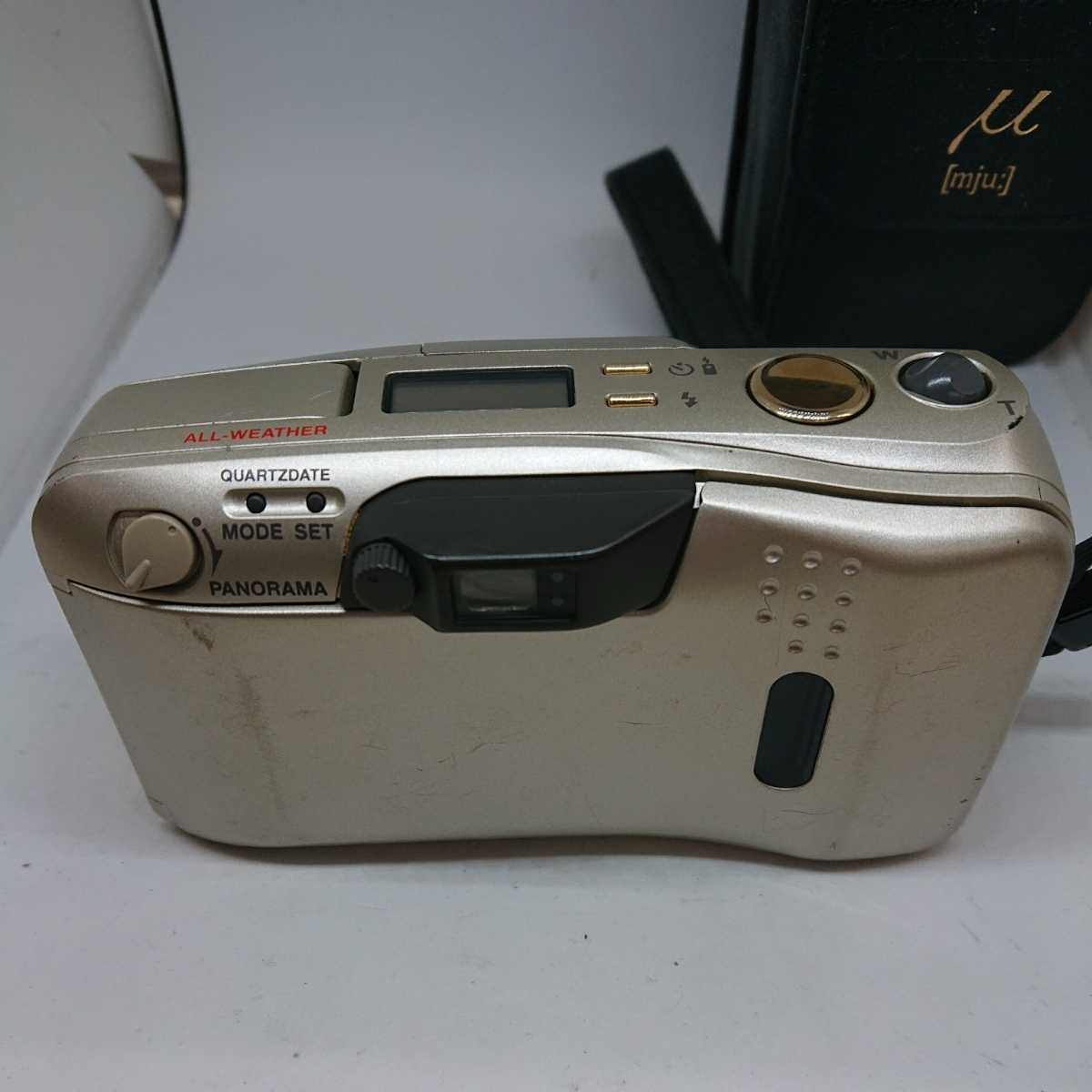 [美品 ケース付き] オリンパス OLYMPUS μ ZOOM 140 VF ☆OLYMPUSオリンパス μ[mju:] zoom 140 VF 38-140mm フィルムカメラ