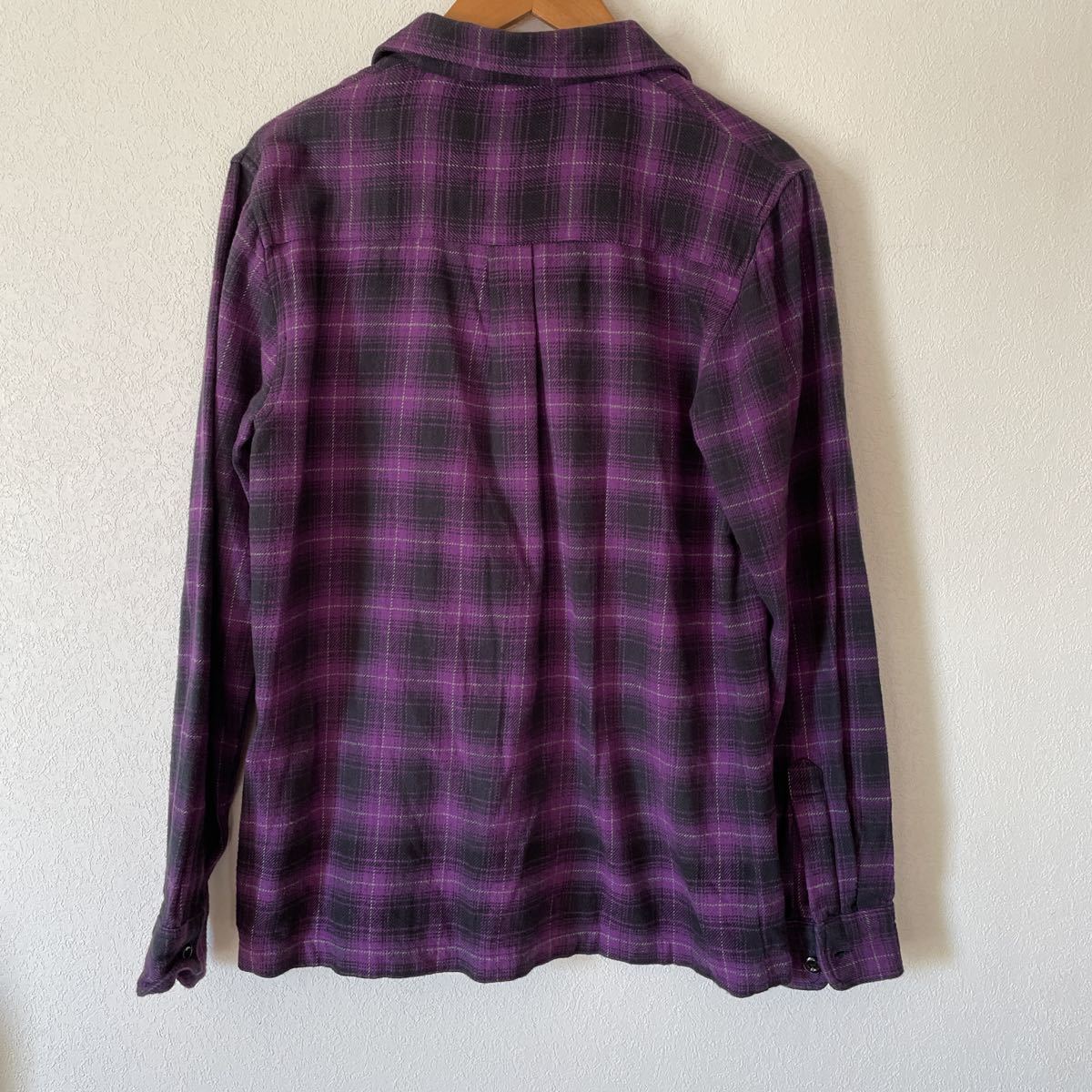 ステューシー STUSSY ボードシャツ ネルシャツ 長袖開襟シャツ メンズS